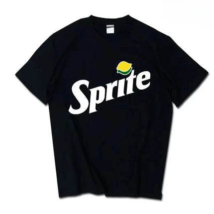 2026 Summer New Trendy Brand INS Pepsi Cola Joint T-shirt Sprite Coca-Cola Men's and Women's Loose Cotton Couple's Short Sleeves