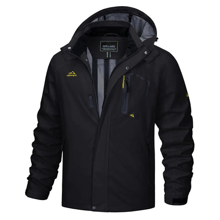 TACVASEN Spring Autumn Lightweight Jackets Mens Mesh Lined Waterproof Rain Jacket Outdoor Fishing Hiking Jacket Male Windbreaker