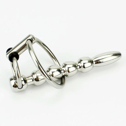 Metal Urethral Catheter Sounding Beads Penis Plug Dilator Horse Eye Stick Urethral Plug SM Adult Sex Toys For Men Masturbators