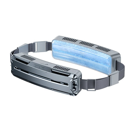 USB Rechargeable Ice Cooling Belt Fan Outdoor Sports Cooling Mini Portable USB Waist Fan Long Battery Life for Running Hiking