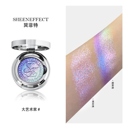 Sheeneffect high-pigment, high-quality cosmetics, the most dazzling single-color chameleon gradient eyeshadow, eye makeup.
