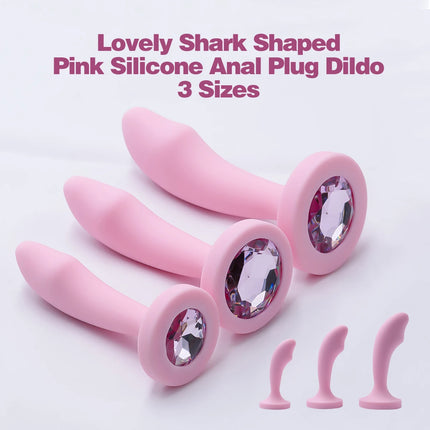 Silicone Anal Plug 3 Sizes Butt Plug Crystal Base Analplug Sex Toys For Woman Men Anal Toys Anal Dildo Adult Toys