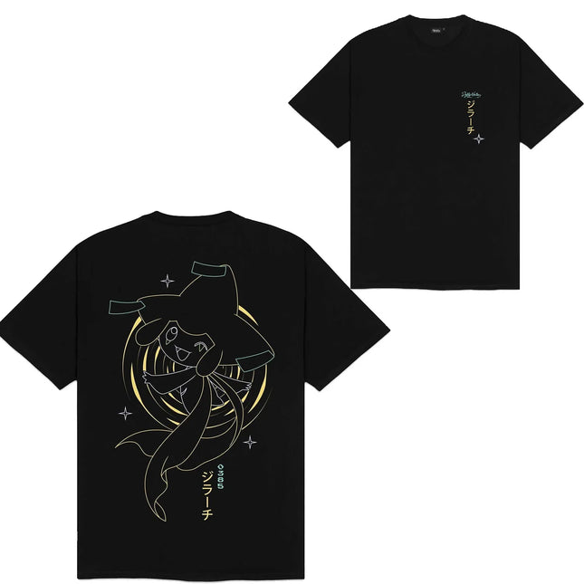 Bandai New Pokémon Mewtwo Ready To Fight Graffiti Print High Quality Men's Short Sleeve Parent-Child Loose Comfortable T-Shirt