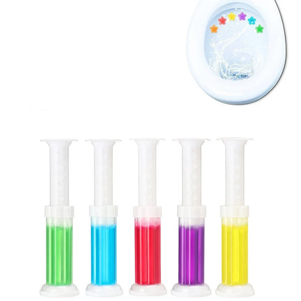 1PC Toilet Cleaner Gel Fresh Flower Toilet Gel Stamp Stops Limescale and Stains with Air Freshening Scent Deodorizing Clean