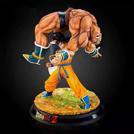 Dragon Ball Z Goku Carrying Nappa Statue 19cm Classic Scene GK Figure Anime Collectible Model Toy Desk Decor Ornament Boys Gift