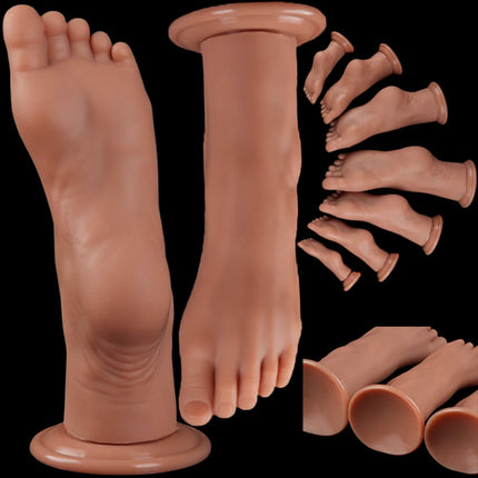 Big Silicone Feet Style Anal Plug Huge Dilator Anal Dildo Suction Cup Ass Butt Plug Deep Masturbator Stimulation Adult Sex Toys