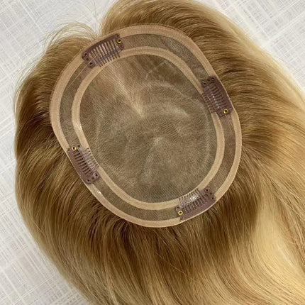 5.5*6.5 inch Size MONO Lace Toppers European Raw Hair Women Toupee Invisible Free Part Hair Toppers Hair Extension