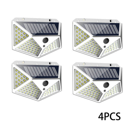 1-12 Pack Solar Lights Outdoor 100 LED Wall Lamp Motion Sensor Lights Waterproof Solar Street Light for Garden Porch Yard Garage