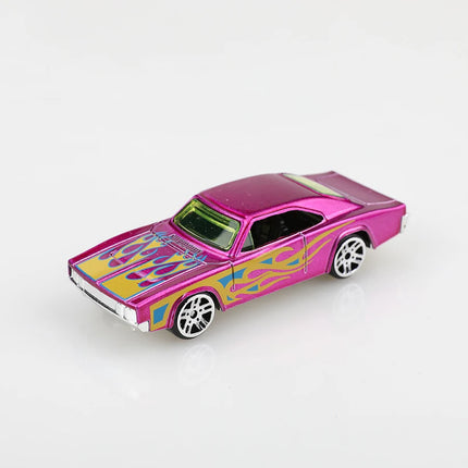 (Boxed) 1/64 Modified Sports Car/Pickup Truck Diecast Toy Set, 6 pieces, die-cast metal, boy's toy, sliding model, no pullback.