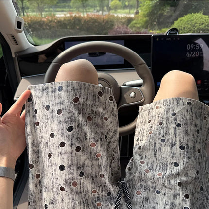 2026 Summer New Mens American Retro Polka Dot Print Colorful Loose Streetwear Outdoor Fashion Casual Sports Shorts