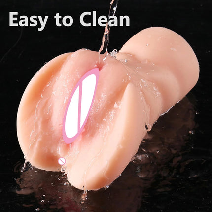 Sex Toys For Men Real Vagina Pussy Dual Channel Mouth Anal Pocket Realistic Artificial Vagina Pocket Pussy Blowjob Masturbator