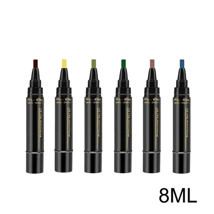 Summer Neon Gel Nail Polishs Pen Long Lasting Pure Color Nail Gel Nail Arts Marker Manicure Pen Nail Polishs Base Top Coat Gel