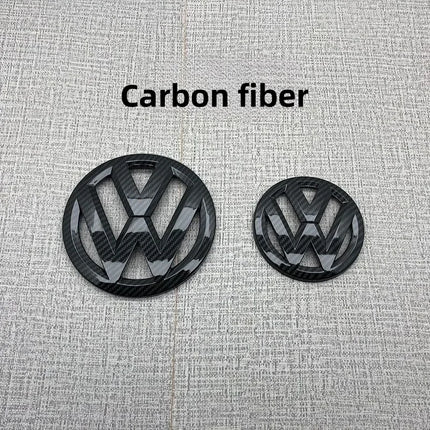 2Pcs Car Front Grill/Rear Emblem Lid Covers Logo Sticker For Volkswagen VW GOLF 5 6 7 8 MK5 MK6 MK7 MK8 POLO Scirocco sportvan