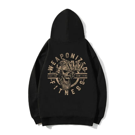Military Enthusiast Print Men Women Hooded Sweatshirt Autumn Winter Daily Outdoor Vacation Fitness Casual Loose Warm Sportswear