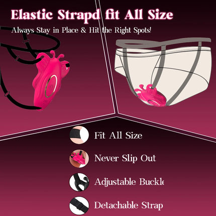 APP Remote Control Thong Panty Wearable Vibrator Clitoris Stimulator 9 Vibrations Discreet Butterfly Vibrators Sex Toy for Women