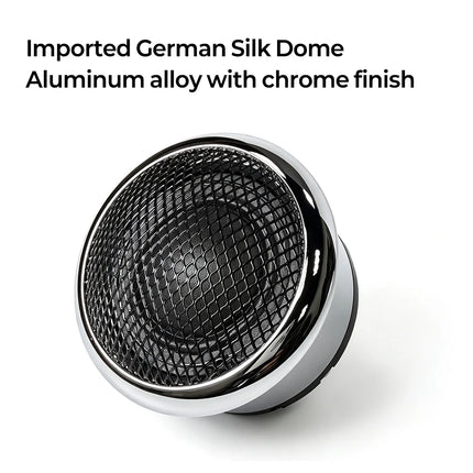 1 Pair 2 Inch Car Tweeter with Enclosure Hi-End Silk Dome Treble Speaker High Fidelity Audio Upgrade for Car Audio System
