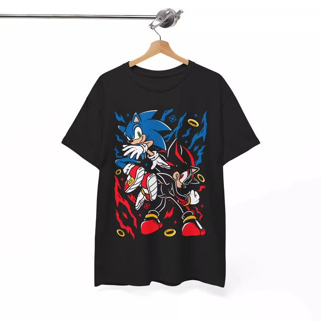 Sonic &Shadow Kids Graphic T-Shirt,Game Character Short Sleeve Cotton Tee for Boy Girl,Soft Breathable Top,Birthday/Holiday Gift