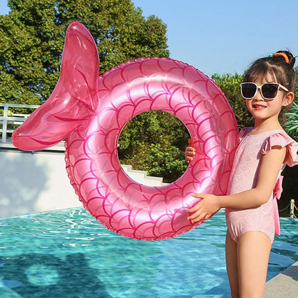 New Mermaid Tail Inflatable Toys Beach Swimming Pool Outdoor Floating Swimming Ring Water Toys Air Mattresses Bed Toys for Adult