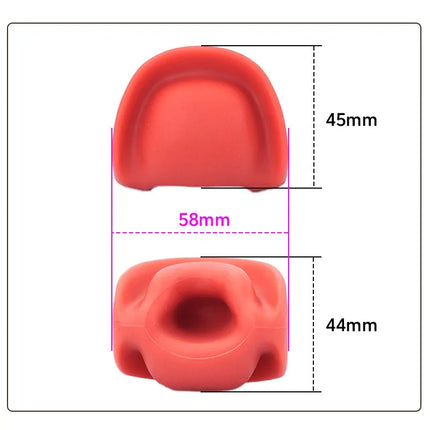 Liquid Silicone Mouth Plug BDSM Training Saliva Ball Silent Restraint Open-Mouth Ball Gag Unisex Restraint Adult Sex Toys Gag