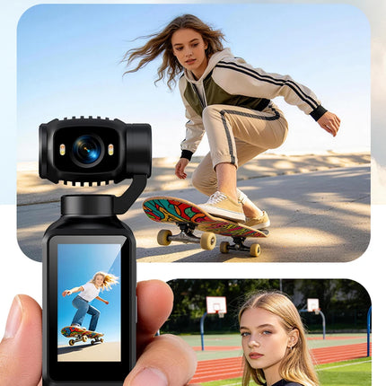 HD 1080P Portable Action Camera With Desktop Stand For Vlog YouTube Girls Entry Video Recording Record Life Action Cameras Cam