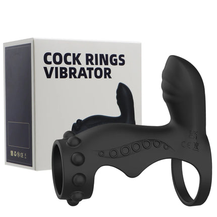 Vibration Lock Ring Time Delay Ring Male Silicone Penis Lock Ring G spot Stimulation Adult Sex Toys for Couples Fun Games