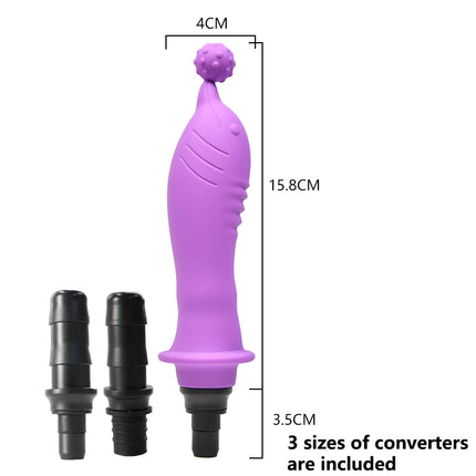 1pc Purple Silicone Massage Head, Fascia Gun Massage Head, with Multiple Uses, Including Three Interfaces, Used for Fascia Gun