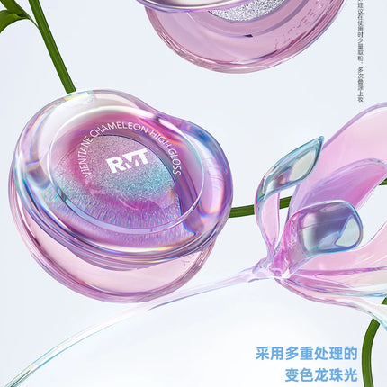 Romantic Beauty Iluminador Maquillaje Chameleon Highlighter Eye Palette High gloss Powder Body and Face Pearl Brightening