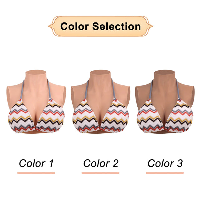 CYOMI Silicone Fake Breast Forms Huge Boobs Chest for Mastectomy Cancer Transgender Crossdresser Cosplay Sissy Drag Queen