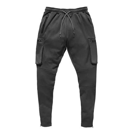 Customizable Men 2022 Streetwear Trousers Multiple Zipper Pockets Muscle Mens Pants