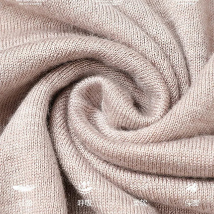 100% Pure Wool Cashmere Sweater Men's POLO Neck Knitted Pullover Autumn Winter New Warm Top Fashion Korean Edition Jacket