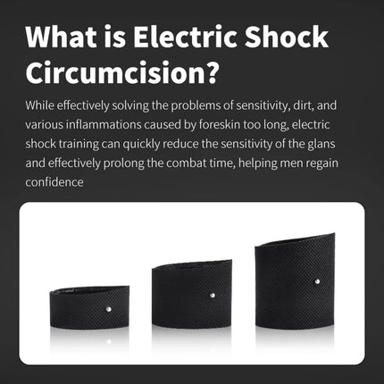 Male Electric Shock Penis Sleeve Glans Ring Pads Cock Extender Enlarger Stimulator Sex Tool For Men Masturbate Sex Toy Vibrators