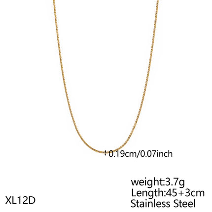 CARLIDANA Initial Stainless Steel Women Gold Plated Bubble Balloon Letter Personalized Round Snake Chain Chunky Name Necklace