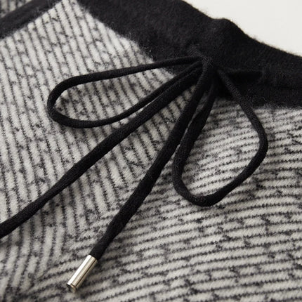 Soft 100% Merino Wool Straight-leg Pants For Men Jacquard Warm Knitted Pants Autumn Winter Thick Bottom Wear