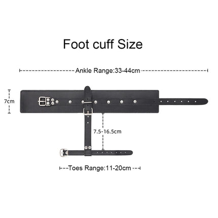Sex Toys Adult Games Handcuffs with Thumb Buckle Foot Cuffs with Toe Buckle Anklet Bdsm Bondage Gear SM Products for Woman Man
