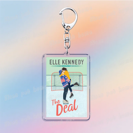 Classic TV Show Off Campus Keychains Elle Kennedy Briar U Garrett Graham Hockey Keyring Jewelry Fans Friends Gifts