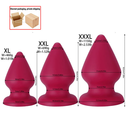 XXXL Fisting Butt Plug Training Dilator Small Huge Anal Plug Super Soft Anal Toys Suction Cup Big Sex Toy For Men Women Buttplug