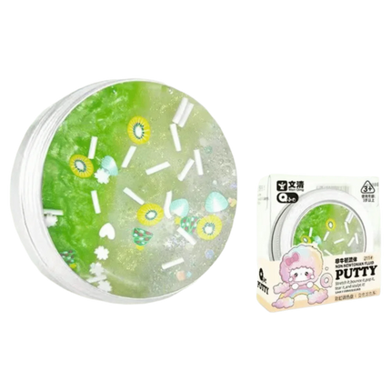 Crystal Clear Non-newtonian Liquid Clay Transparent Colorful Non Stick Hand Crystal Mud Non-Toxic Stretchy Liquid Crystal Slime