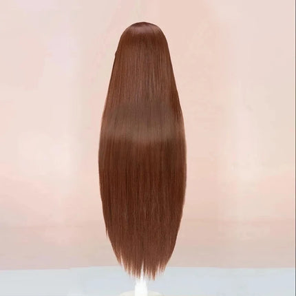 High Quality Hyuna Cosplay Wig Alien Stage Cosplay Long Straight Brown Heat Resistant Synthetic Hair Game Anime Wigs + Wig Cap