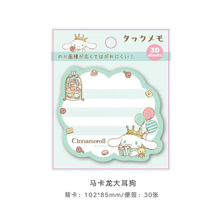 Kitty Keroppi Melody Kuromi Memo Pad Sanrio Pochacco Sticky Notes Stationery Label Notepad Planner Sticker Post School Supplies