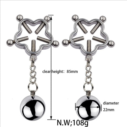 Metal Nipple Clamps Milk Clips Clit Breast Massage Clamps Adult Flirting Teasing Erotic Gadgets Bdsm Slave Sex Toys For Couple