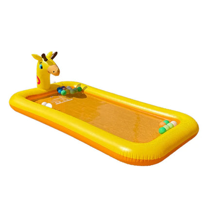 Arrival K Giraffe Sprinkler Mat Inflatable Swimming Pool Cartoon Water Play Toy Ball Pool Bathtub  Toddlers Family Garden Party