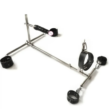 Upgrade New Lock Screw Dog Training Kneeling Metal Stand Frame Sex Position Asist Chair Furniture Sex Toys for Couples Flirting