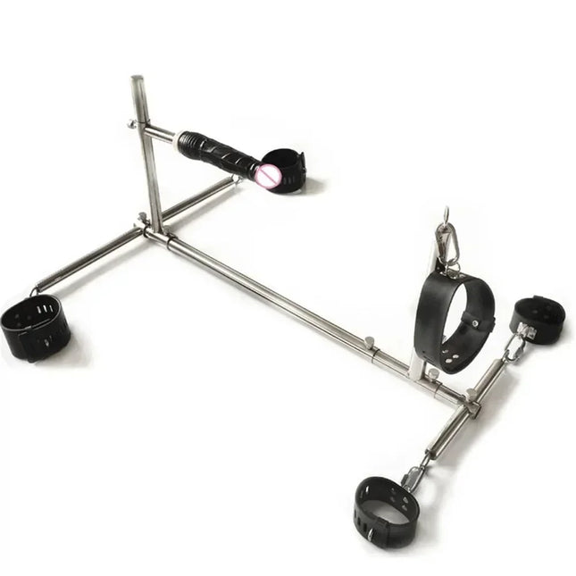 Upgrade New Lock Screw Dog Training Kneeling Metal Stand Frame Sex Position Assist Chair Furniture Sex Toys for Couples Flirting