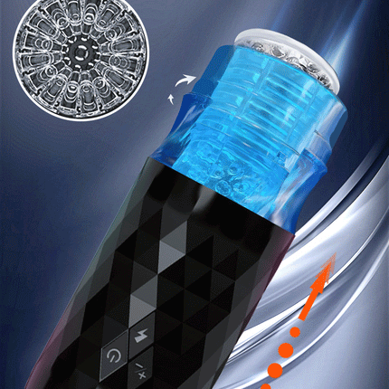 Automatic Male Masturbator Telescopic Rotation Vibration Man Masturbation Cup LCD Digital Simulation Blowjob Masturbator for Men