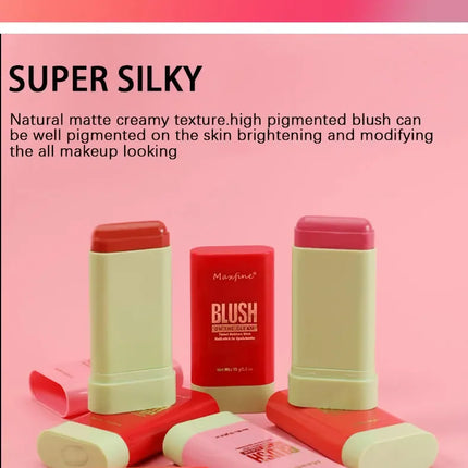 Make Up Multi Functional Blush Stick Easy Color Rouge Blusher Cream Waterproof High Color Rendering Brightening Skin Tone Hot