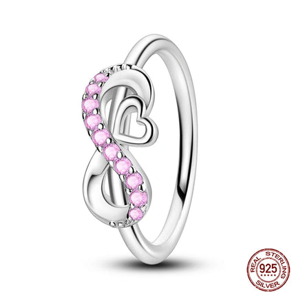 Fashion Original Luminous Firefly Rings 100% 925 Silver Eternal Heart-Shaped Zircon Rings Fine Wedding Engagement Jewelry Gifts