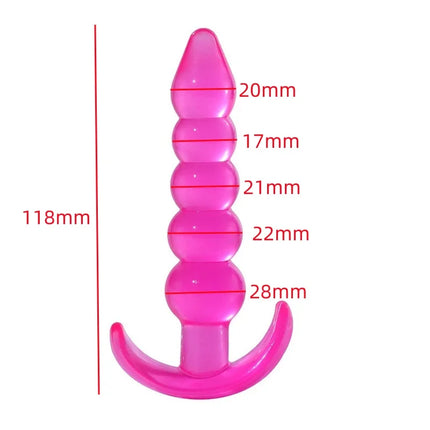 Butt Plug Silicone Anal Plug Prostate Massager Stimulator Adult Supplies Dilator Anus Beads Sex Toys For Women Man Gay Ass Tail