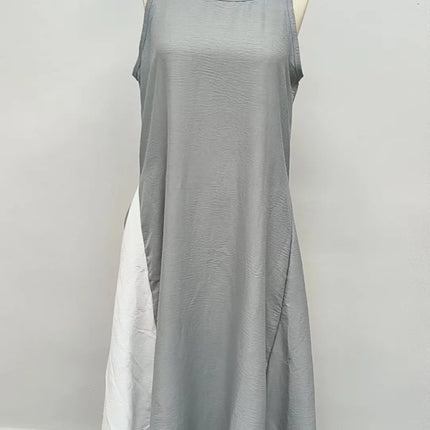 2026 New Women’s Clothing: Sleeveless, Loose-Fitting, Color-Blocked, Casual, Off-The-Shoulder Dress.