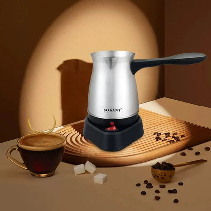 Stainless Steel Coffee Maker Electric Kettle Heating Base Heatsup Quickly for Wine Milk Tea with Simple Button