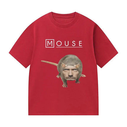 House_Mouse MD Funny Graphic T-shirt Men Women Casual Oversized Short Sleeve T Shirt Fashion High Quality Cotton Tees Streetwear
